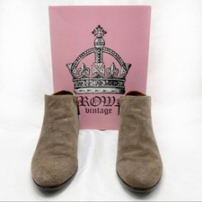 Crown Vintage Grey Tabitha Suede Ankle Booties 7.5