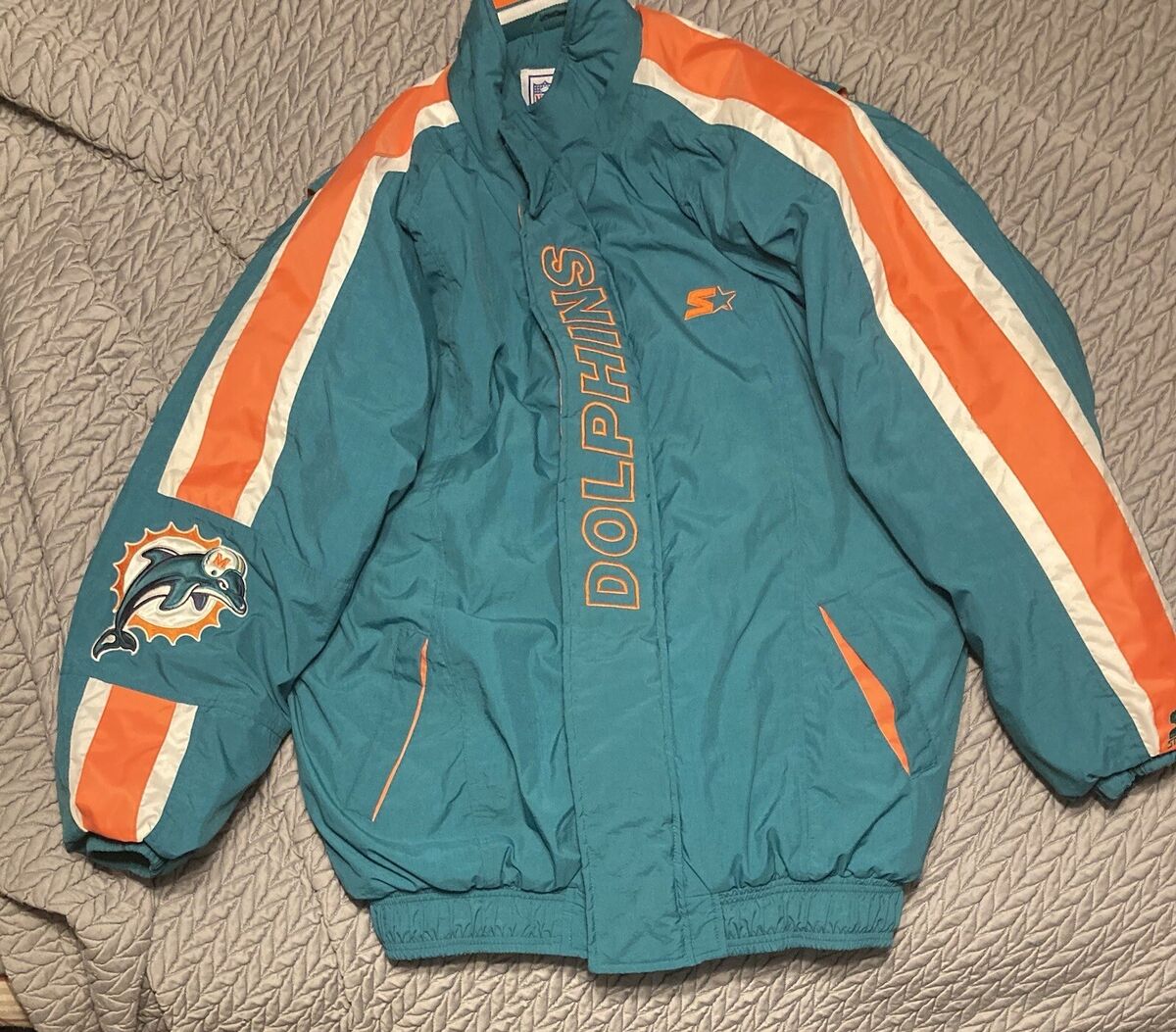 Vintage Miami Dolphins Starter Pro Line Full Zip Quilted XL Vintage Miami Dolphins Starter Pro Line Full Zip Quilted XL
