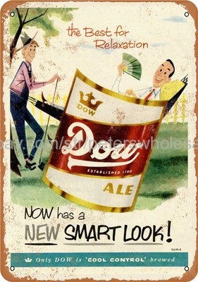 modern wall home tavern Best for Relaxation Dow Ale tavern pub metal tin sign