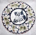 Decorative Plate Hand Painted No. 2 Vintage Made in Italy Green w/ Grapes — photo 1