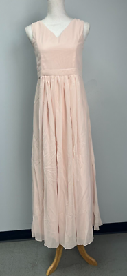 chiffon bridesmaid dress with straps Elegant Belly collar Halter Neck Spaghetti Straps Chiffon Bridesmaid D main image 1