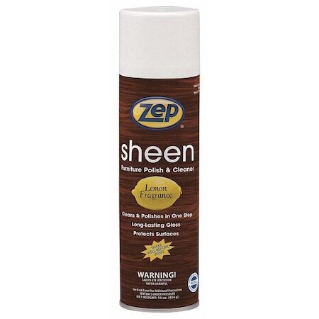 Zep 021601 Sheen,Furniture Clnr-Polish,20N16,Pk12