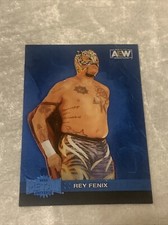 2022 UPPER DECK AEW METAL UNIVERSE REY FENIX #137 BLUE SPECTRUM