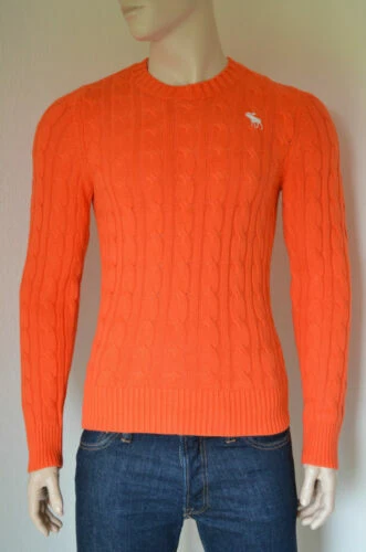 Orange Wool Jumpers & Cardigans for Men