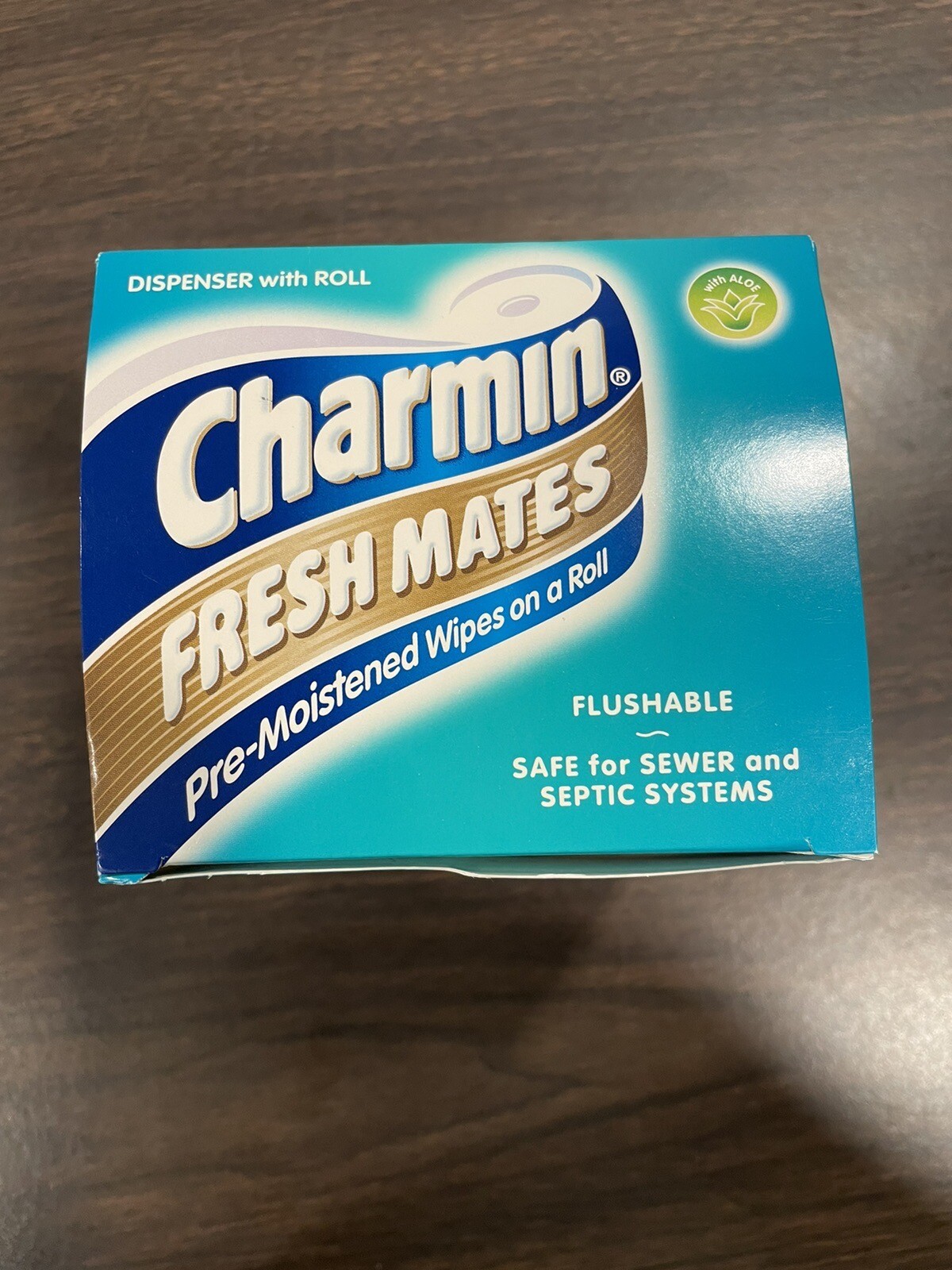 Vintage Charmin Fresh Mates Dispenser W/Moistened Wipes On Roll