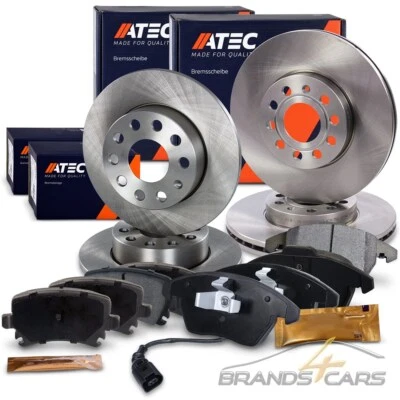 ATEC BREMSSCHEIBEN + BREMSBELÄGE VORNE + HINTEN FÜR VW TOURAN 1T - Bild 1 von 4