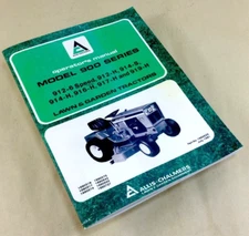 Allis Chalmers 914S 914H 916H 917H 919H Lawn Garden Tractors Operators Manual