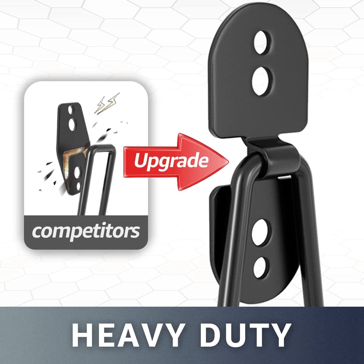 Garage Hooks 4pack 11.8" Long Large Shed Storage Hanger Garden Tool Hook Heavy D