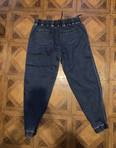 Pantalones de mezclilla de colección Disney Mickey Mouse con cordón parches en la cintura LG venta al por menor $50 - Imagen 11 de 11