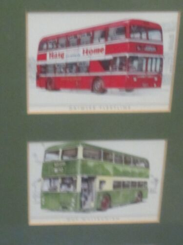 10 Framed 1960s British Buses Collector Cards - Picture 3 of 5