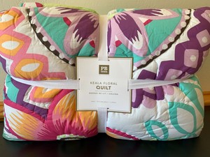 Pottery Barn Teen Keala Floral Surf Quilt Twin Twin Xl Ebay