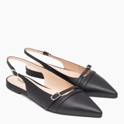 BALLERINA Nero Giardini donna mod. E512360D in PELLE Col. NERO Sconto -10%