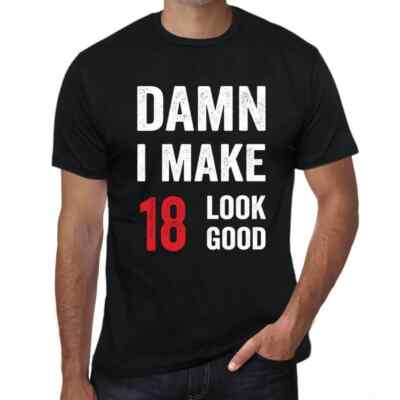 ULTRABASIC Herren T-Shirt Scheiße Ich lasse den 18. für einen guten Damn I Make
