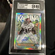 2023 Bowman U Big Kahuna Auto Dallas Turner /150 SGC 8