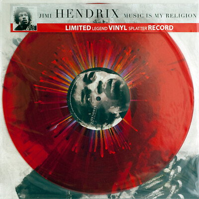 Blues-Rock - Jimi Hendrix   Music is My Religion - EU 2019 Mint, Red Splatter