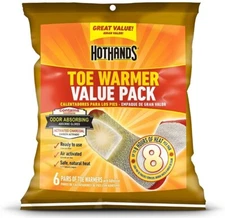 HotHands Toe Warmers - Long Lasting Odorless Air Activated Warmers 6pairs 
