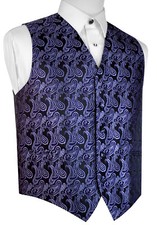 MEN'S PURPLE PAISLEY FORMAL DRESS TUXEDO VEST. WEDDING, PROM, HOMECOMING, CRUISE