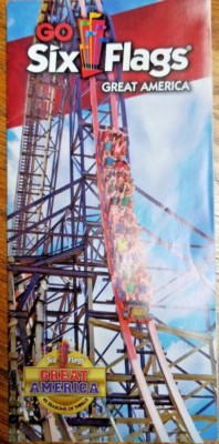 Park Map: Six Flags Great America 2015 - Gurnee, IL