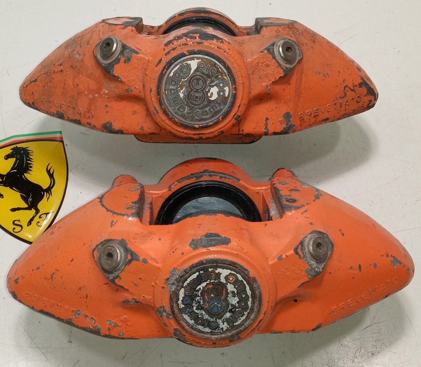 Ferrari  Campagnolo Brake Rotor Calipers_Brevettato_F1_PAIR_VINTAGE_GENUINE