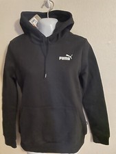 WOMEN'S PUMA POPOVER BLACK SWEATSHIRT/HOODIE SIZE S NWT
