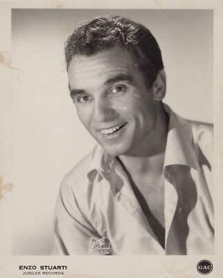 Enzo Stuarti (1950s)   Handsome Hollywood Vintage Photo K 558