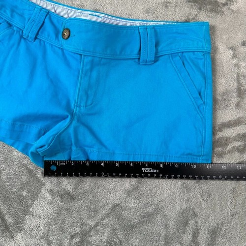 Red Camel Shorts Women Size 9 Blue 2' Twill Shorty Shorts Cheeky Summer - Picture 8 of 11