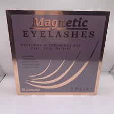 Magnetic Eyelashes Lashes Kit with Eyeliner Tweezers Reusable 5 Different Pairs