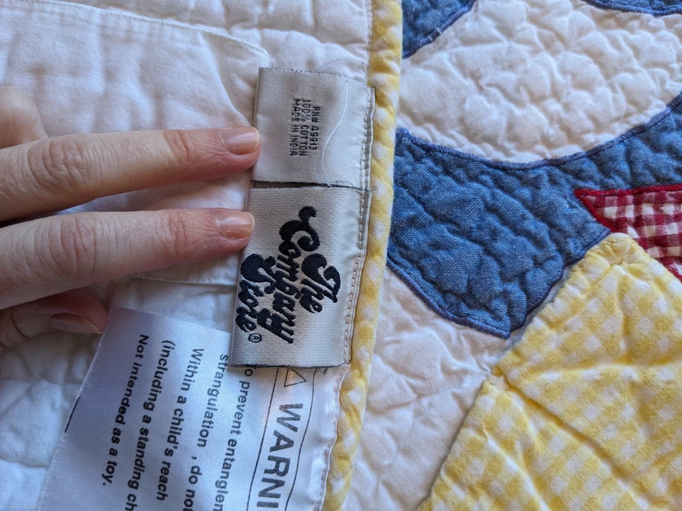 Manta de bebé náutica con tema de habitación para niños - The Company Store Foto 2 de 3