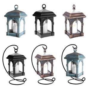 Solar Led Light Waterproof Candle Antique Lantern Shape Outdoor