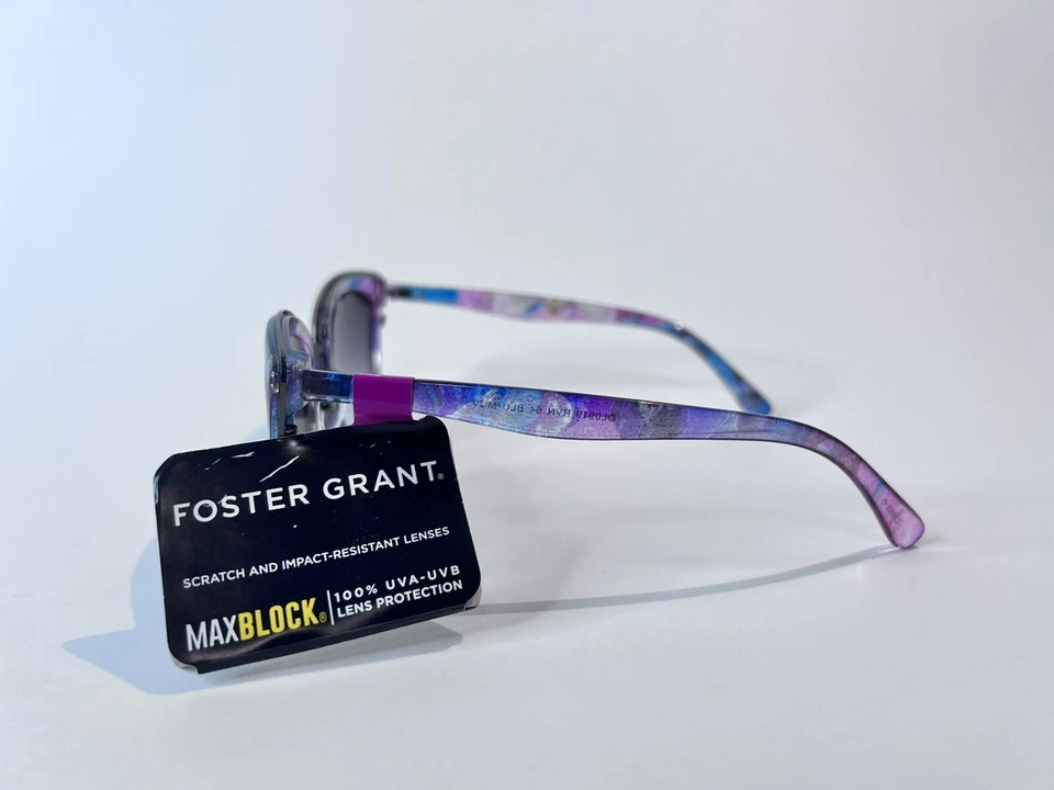 NUEVO CON ETIQUETAS Gafas de sol florales Foster Grant resistentes a arañazos e impactos 100 % UVA Foto 3 de 4