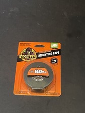 Gorilla Heavy Duty, Extra Long Double Sided Mounting Tape, 1" x 120", Black, 1EA