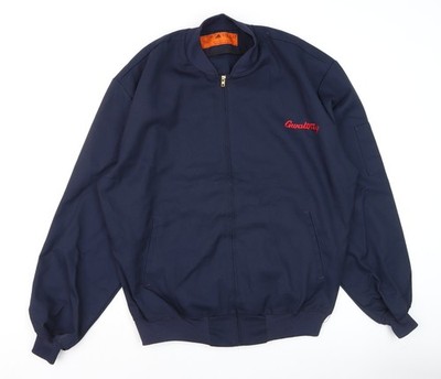 Red Kap Herren Bomber Arbeitsjacke blau L bestickt Reißverschluss vorne