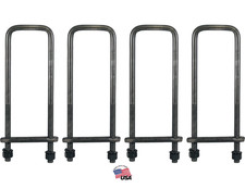 12-14-16-18-20-22 Inch Square U-bolt Kits - 4 Bolt Sets For Heavy-duty Use 12-14-16-18-20-22 Inch Square U-bolt Kits - 4 Bolt Sets For Heavy-duty Use