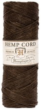 Hemptique Hemp Cord Spool 10lb 205'-Dark Brown