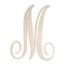 Cursive Wooden Letters for Wall Decor 14 Inch Large Wooden Letters Unfinished