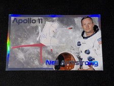 Neil Armstrong Signed Custom 3x5 Card JSA LOA Apollo 11 Astronaut Moonwalker