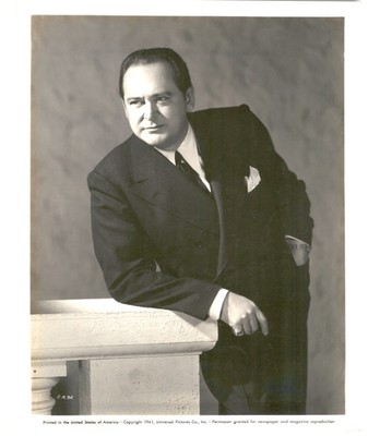 Actor EDWARD ARNOLD Universal Pictures Studio Portrait 1941 Press Photo