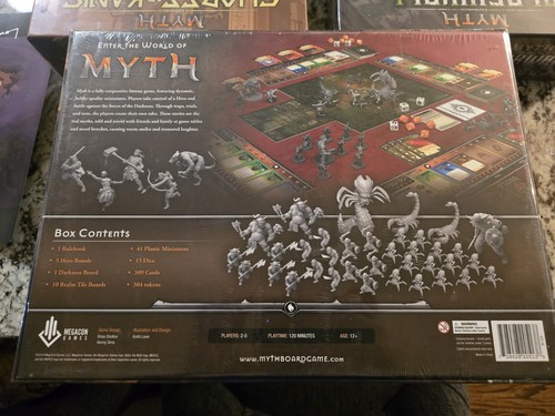 Lot Myth 2.0 Board Game & Expansions Megacon Games FACTORY SEALED - Picture 8 of 23