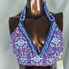 Tommy Bahama Terrazzo Tiles reversible Halter Bikini Top - Small - New