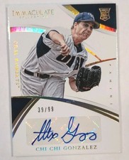 2015 Panini Immaculate Collection Chi Chi Gonzalez Rookie Autographs Auto /99