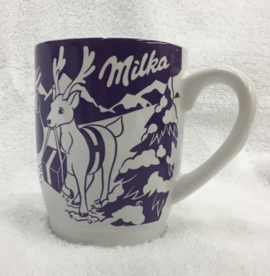 Milka Weihnachtsbecher Christmas Mug Edition #21 Reindeer, Santa and Snowman