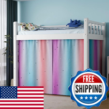 Vpory Bunk Bed Curtains Girls Loft Bed Privacy Blocks Breathable Canopy Hollow S
