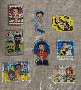VINTAGE BETTY BOOP 1986-90 LOT 9 RARE Prism Vending Machine Stickers