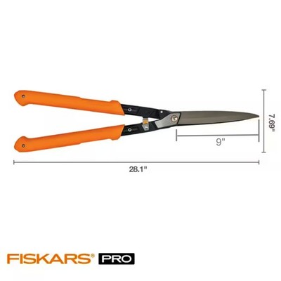 NEW Fiskars Pro 9in Carbon Steel Blade Aluminum Handle Hedge Shear Clippers Bush