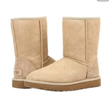 Women UGG Classic Short II Boot Color Sand - Size 7 BRAND NEW in BOX
