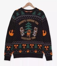 Star Wars Ewok N Around The Tree Patterned Holiday Ugly Sweater 3D GLC055156