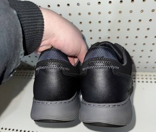 Clarks Motion Trek PT Mens Leather Casual Lace Up Sneakers Shoes Size 12 Black - Picture 3 of 11
