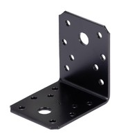 Winkelverbinder 70X70X55Mm Verzinkt Schwarz Alberts Kunststoffbeschichtet
