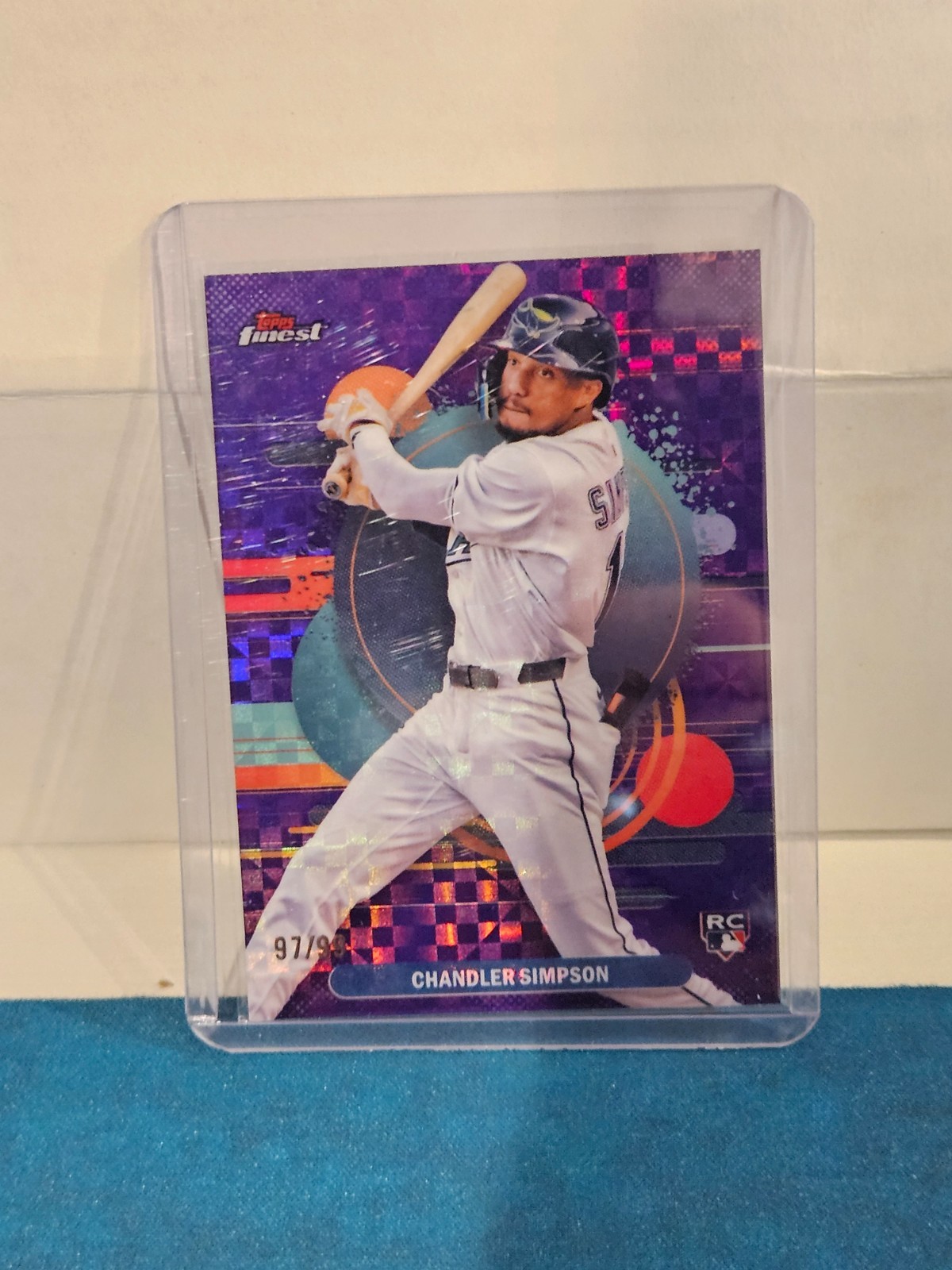 2025 Topps Finest - Uncommon Chandler Simpson #177 Purple Checkerboard 97/99