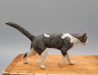 Vintage OOAK Hand Painted Walking Cat LF Artisan Dollhouse Miniature 1:12 — photo 9